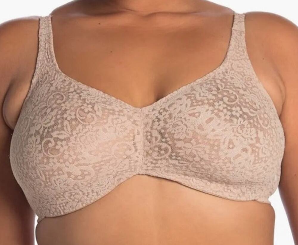 Wacoal 65547 Halo Lace Full Figure Underwire bra tan size 36D